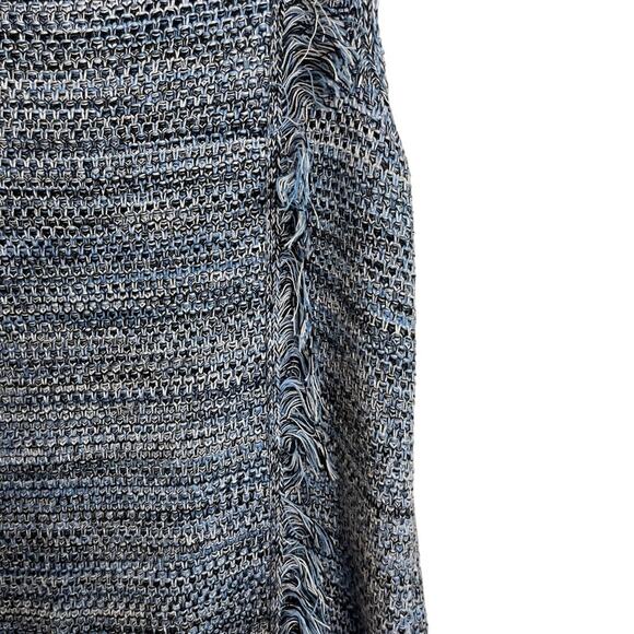 Holding Horses Anthropologie Blue Fringe Sleeveless Dress - Picture 8 of 9